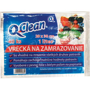 Q Clean zamraz vrecká 20x30cm, 1l (40ks/sac)