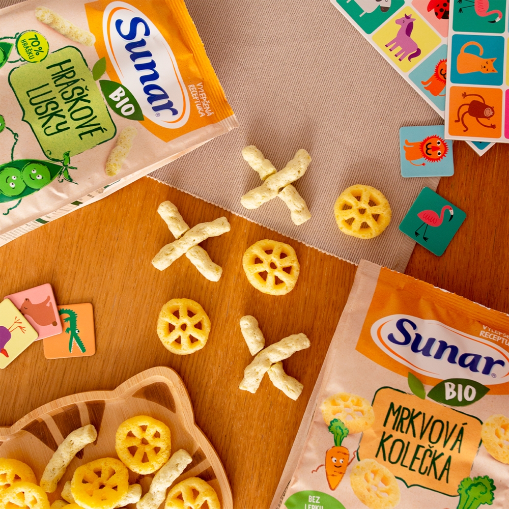 Sunar Bio chrumky 45g hráškovej struky