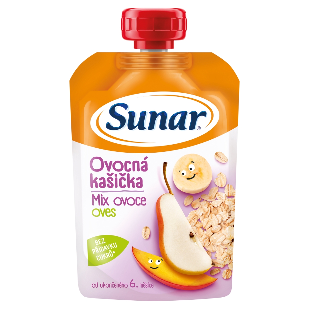 Sunar kašička 120g mix ovocia 6m+