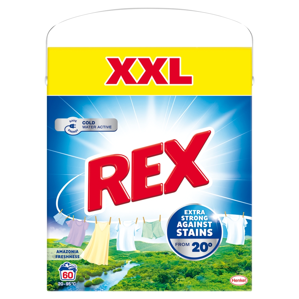 HENKEL drogerie Rex prášok 60PD Amazonia uni BOX XXL