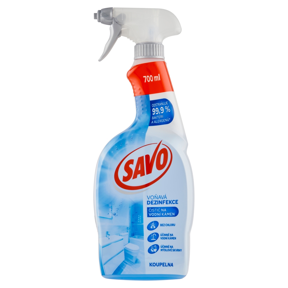 Unilever Savo MR 700ml Dezinfekčný sprej bez Chlóru 99.9% Vodný Kameň