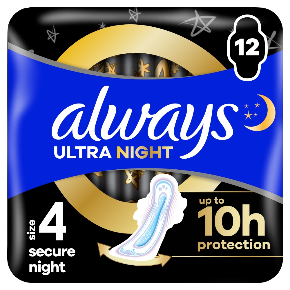 Always vložky (12ks/fol) Extra Night