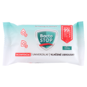 BactoSTOP Hygien vlhčené obr(15ks/sáč)