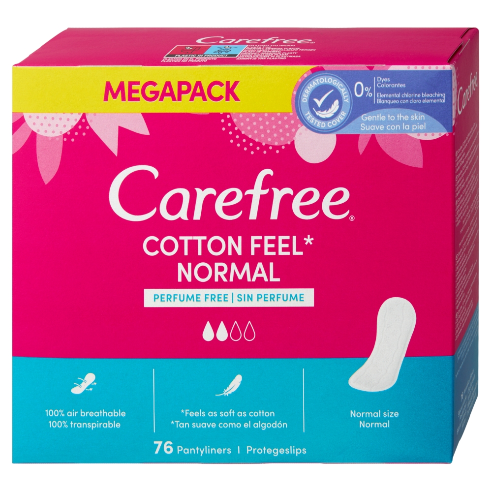Carefree vložky (76ks/kra) Mega Cotton