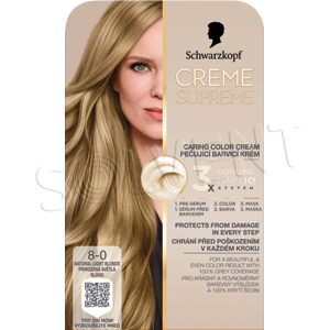 Creme Supreme 8-0 Prirodzená svetlá blond