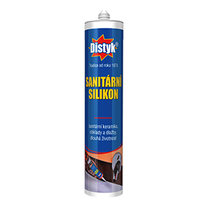Distyk sanitárny silikón 280ml biely