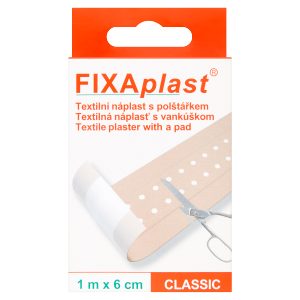 Fixaplast náplasť 1mx6cm textil CLASSIC