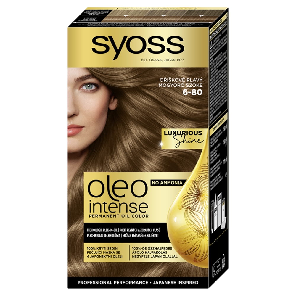 Syoss Oleo Intense 6-80 Orieškovo plavý