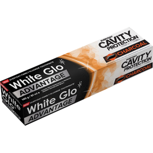 White Glo ZP 140g Charcoal Advantage