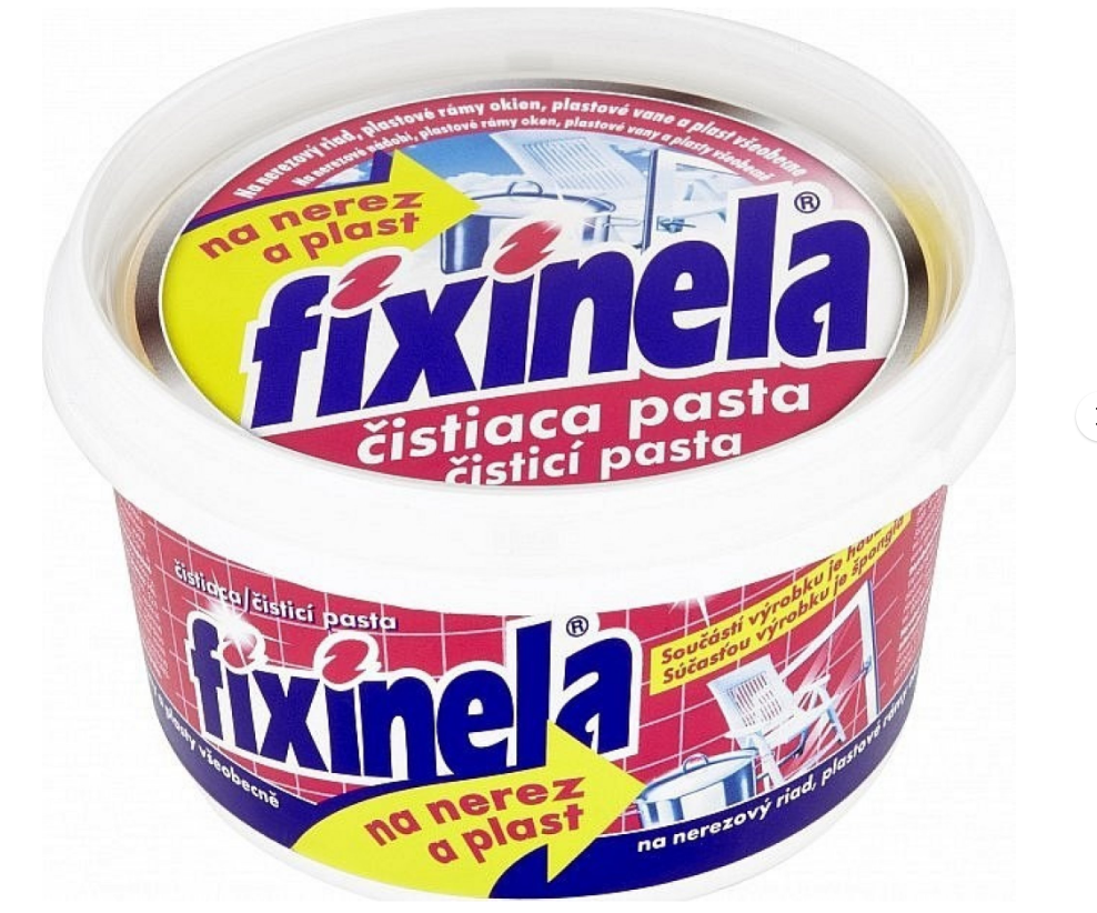 Fixinela čistiaca pasta na nerezový riad a plasty 200 g