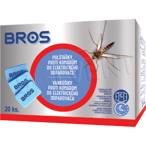 BROS el náplň (20ks/kra) vankúš na komáre