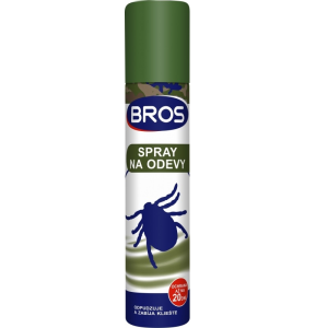 Bros spray 90ml kliešte a odevy