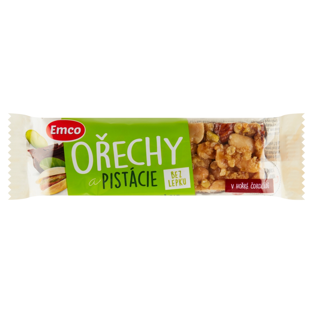 Emco tyčinka 35g orechy pistácie