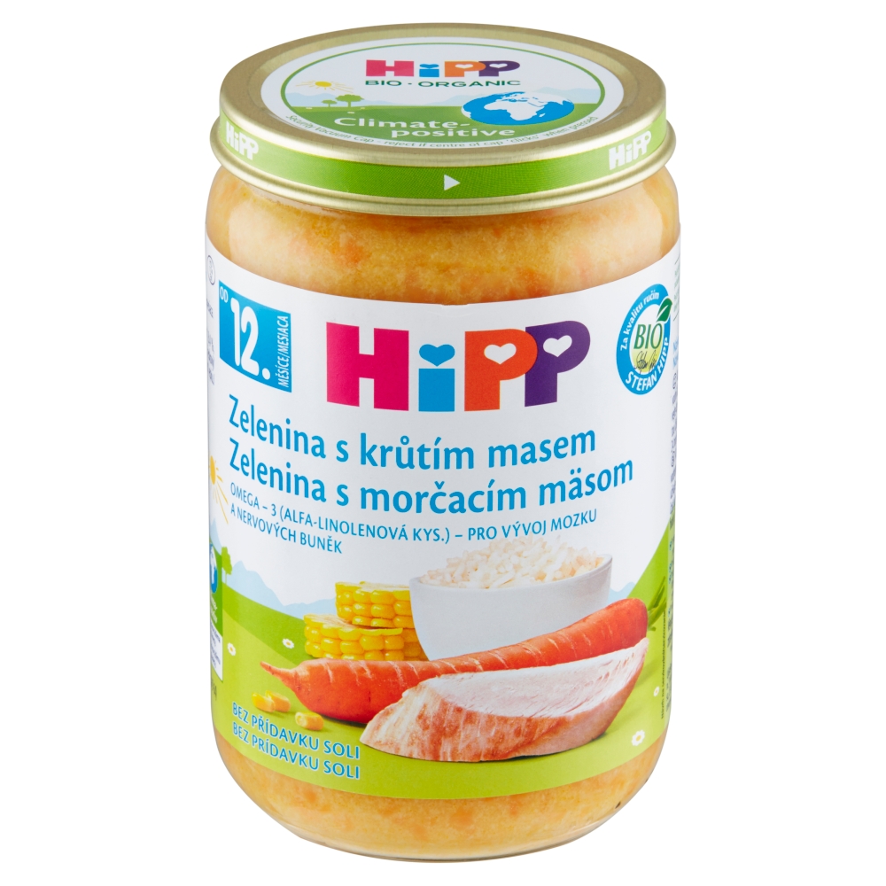 HiPP menu 220g morčacia zelenina 12m+