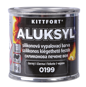 ALUKSYL 0199 žiaruvzdor farba 80g čierna