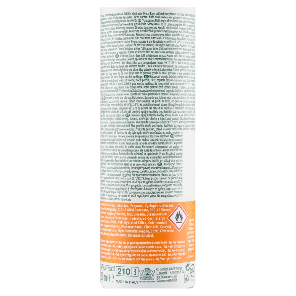 BOROTALCO deo sprej 150ml Mandarine
