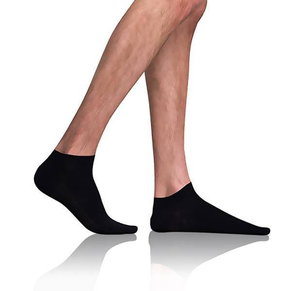 BAMBUS AIR IN-SHOE SOCKS - Krátke pánske bambusové ponožky - čierna 43 - 46