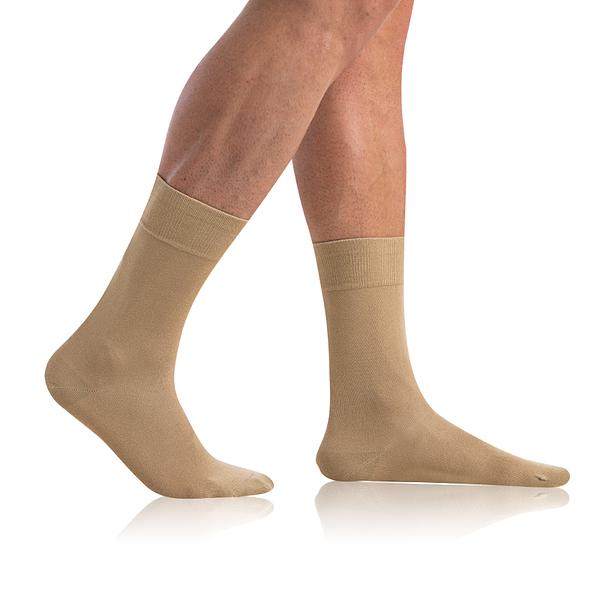 BAMBUS COMFORT SOCKS - Bambusové klasické pánske ponožky - béžová 39 - 42