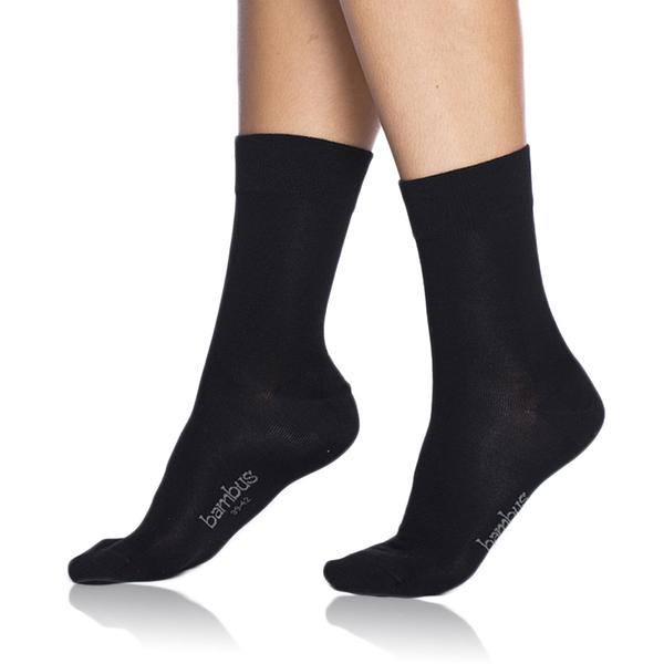 BAMBUS LADIES COMFORT SOCKS - Dámske bambusové ponožky - čierna 39 - 42