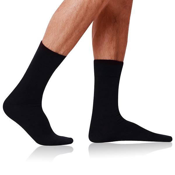 COTTON MAXX MEN SOCKS - Pánske bavlnené ponožky - čierna 39 - 42
