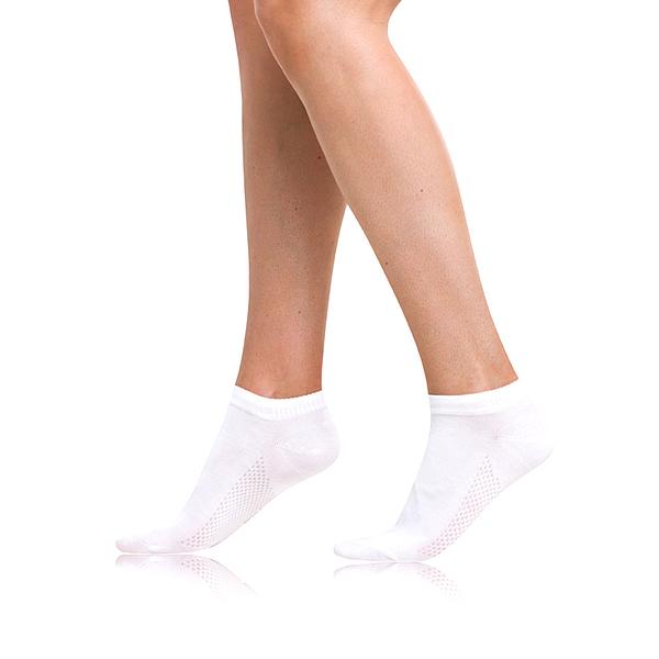 BAMBUS AIR LADIES IN-SHOE SOCKS - Krátke dámske bambusové ponožky - biela 39 - 42