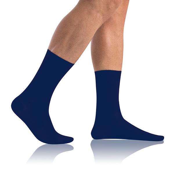 BAMBUS COMFORT SOCKS - Bambusové klasické pánske ponožky - tmavo modrá 43 - 46