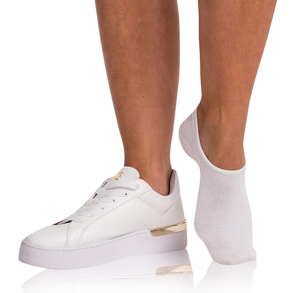BAMBUS FOOTIES SOCKS - Bambusové veľmi nízke dámske ponožky - biela 39 - 42