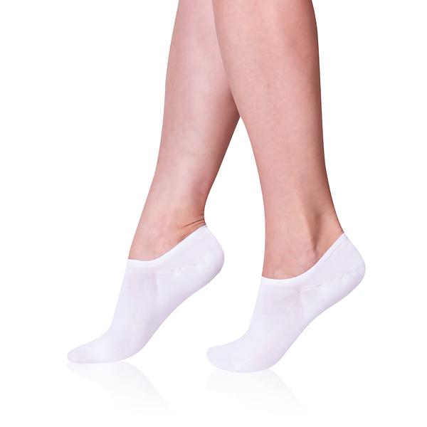 BAMBUS SNEAKER SOCKS - Unisex ponožky invisible - biela 39 - 42