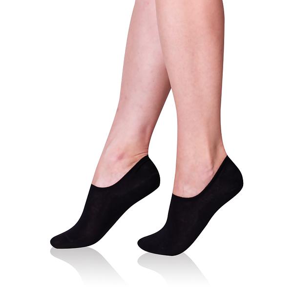 BAMBUS SNEAKER SOCKS - Unisex ponožky invisible - čierna 39 - 42
