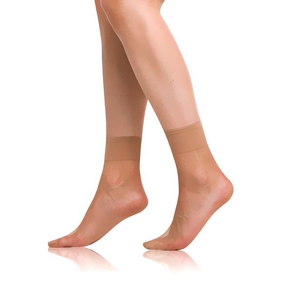 DIE PASST SOCKS 20 DEN - Silonkové matné ponožky 2 páry - almond UNI