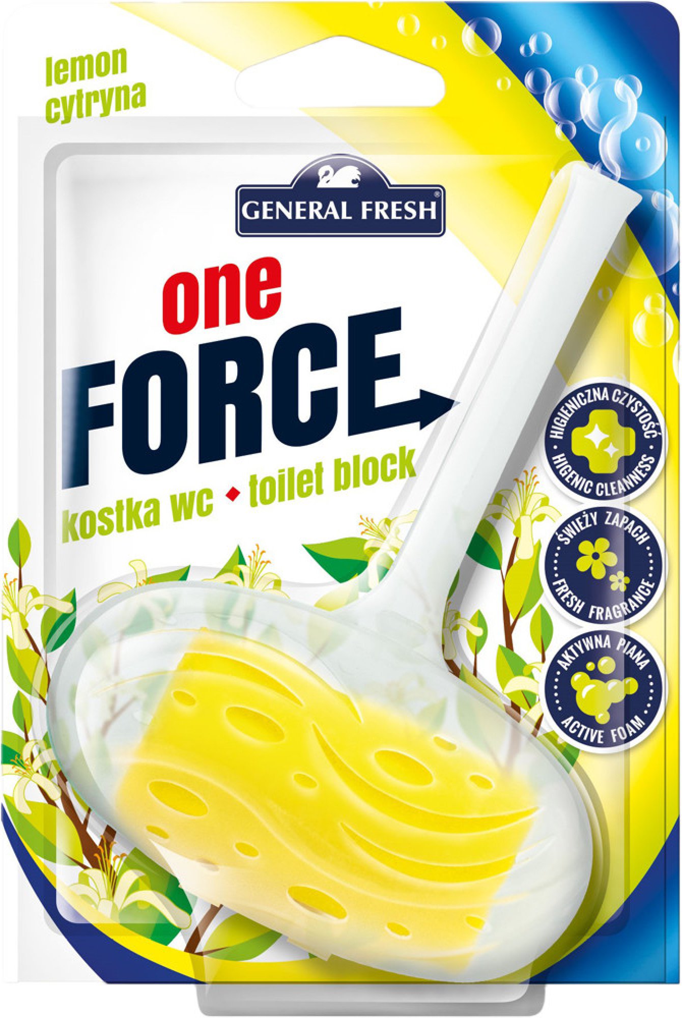 General Force kocka do WC citrónová vôňa 40 g