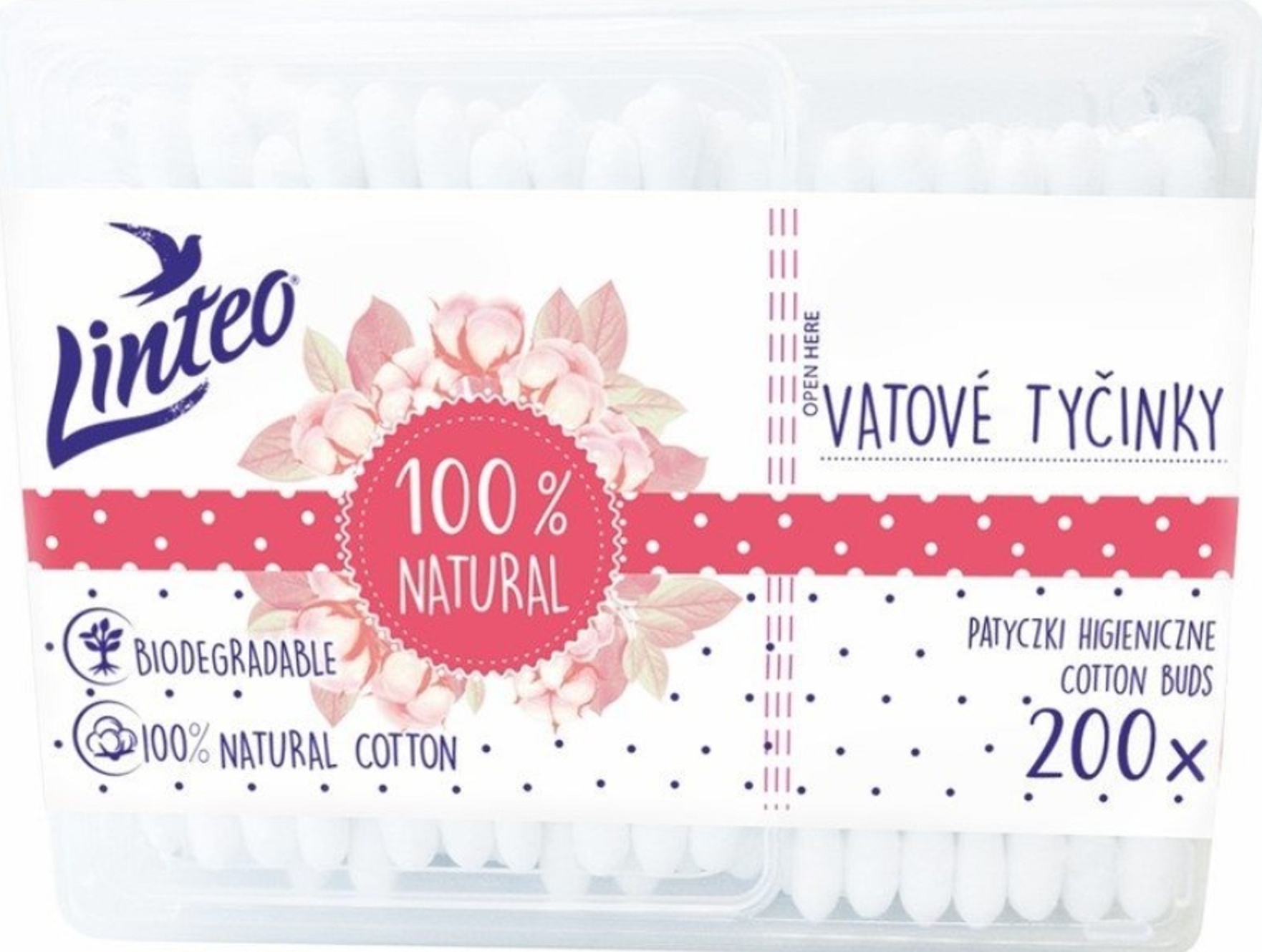 Melitrade a.s. Linteo papier.vatové tyčinky box 200ks