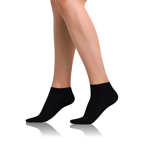 BAMBUS AIR LADIES IN-SHOE SOCKS - Krátke dámske bambusové ponožky - čierna 35 - 38
