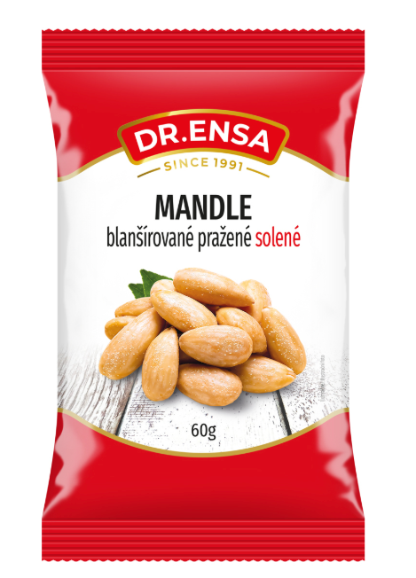 Ensa Mandle pražené solené 60 g