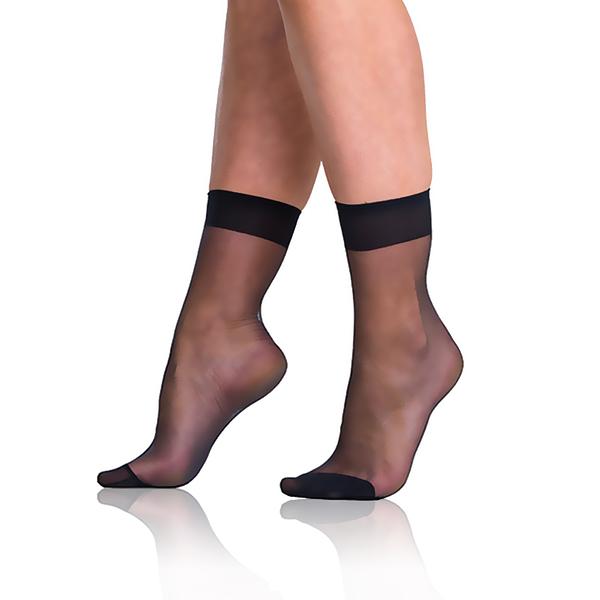 FLY SOCKS 15 DEN - Dámske silonkové ponožky - čierna UNI