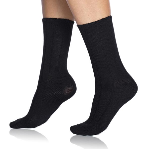 BAMBUS CASUAL SOCKS - Zimné bambusové ponožky - čierna 39 - 42