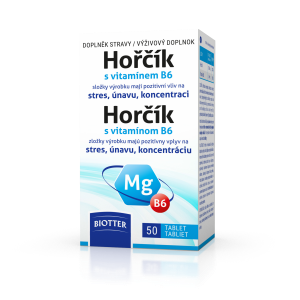 Biotter Horčík s vitamín B6 (50tbl/kra)