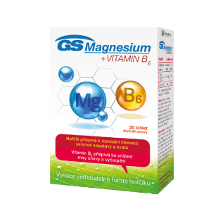 GS Magnesium + vitamín B6 (30tbl/kra)