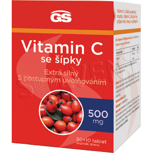 GS Vitamín C500 + šípky (50+10tbl/kra)