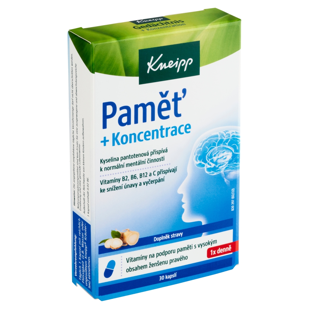 Kneipp pamäť a koncentrácia (30ks/krab)