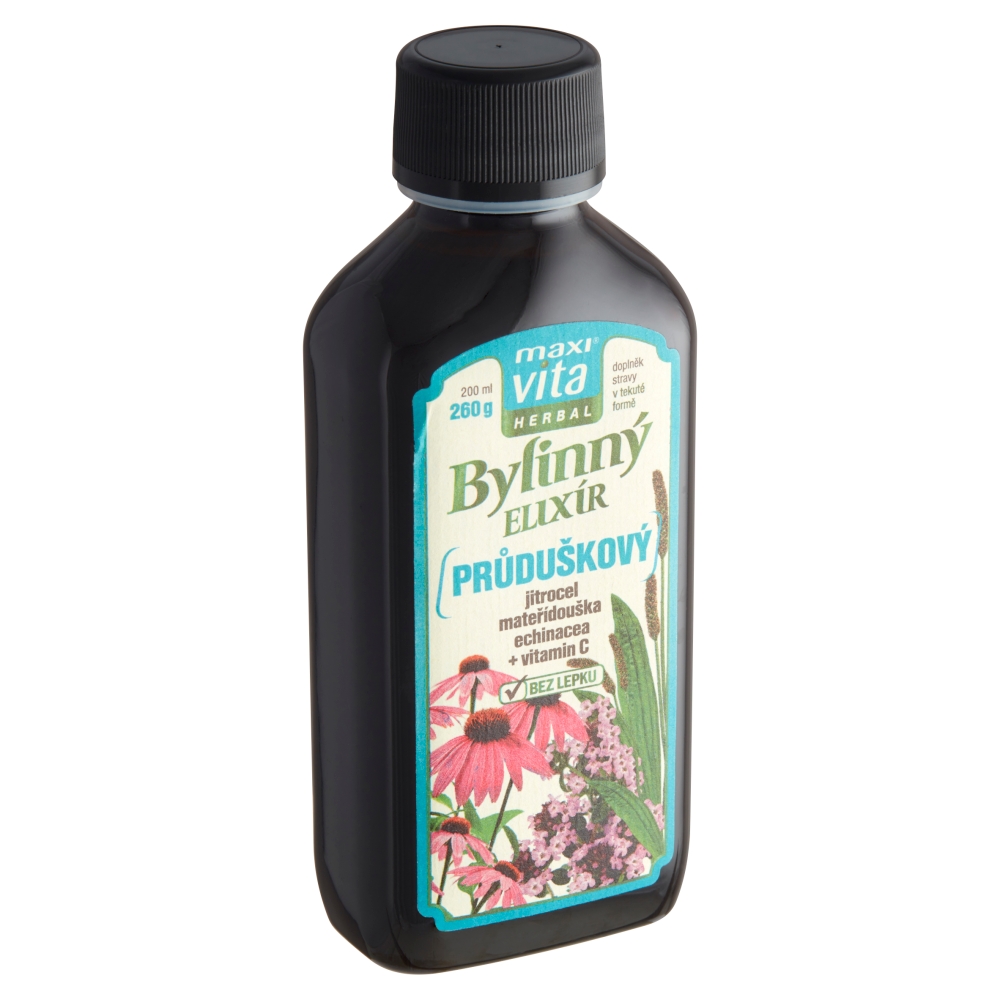 Maxi Vita bylinný elixír 200ml priedušky