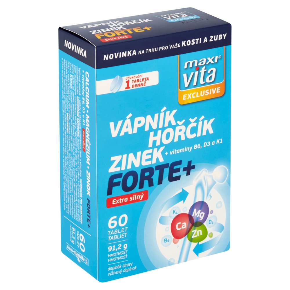 Maxi Vita Ca+Mg+Zn (60 ks/kra) forte+