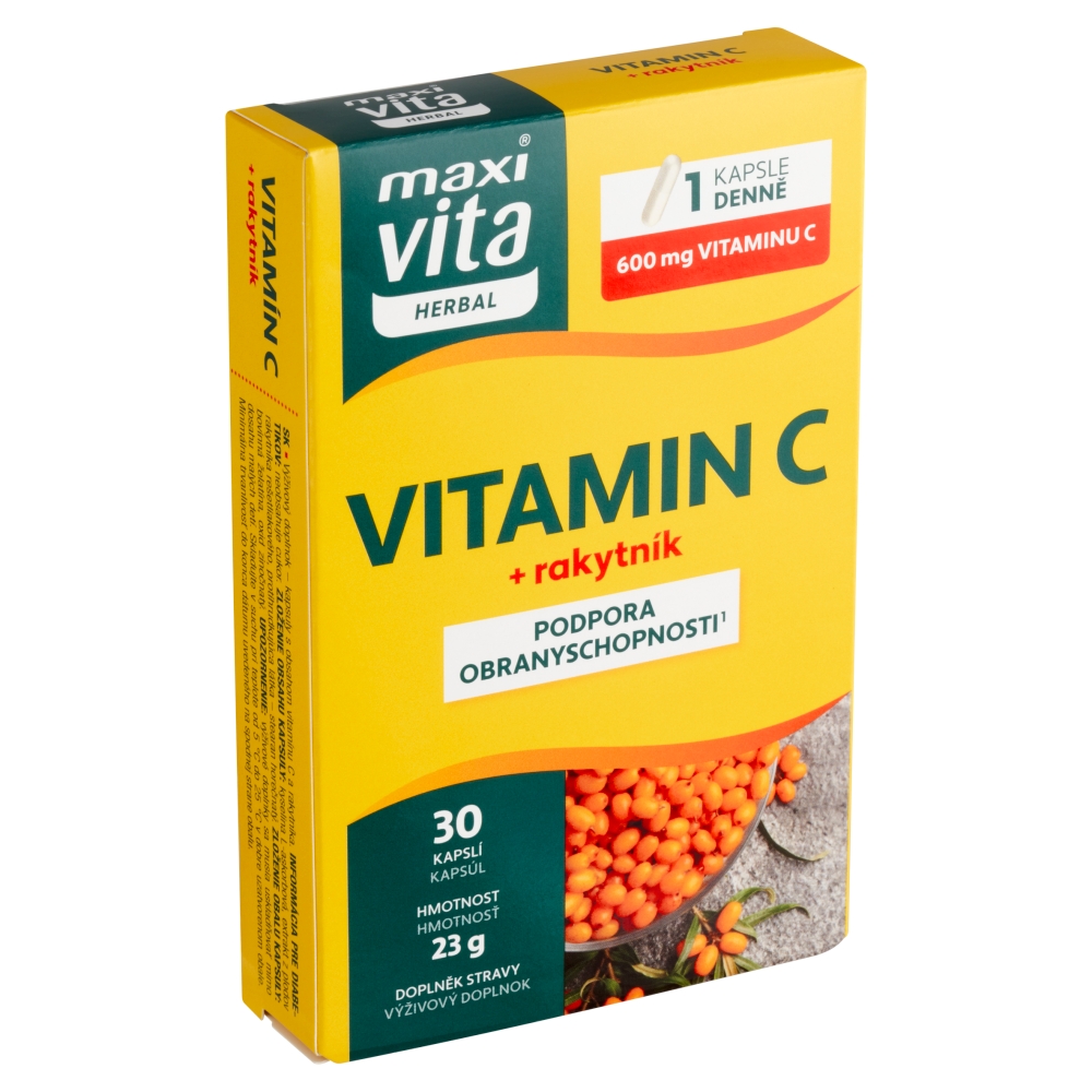 Maxi Vita vit C+rakytník (30cps/kra)