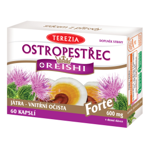 Pestrec + Reishi FORTE (60cps/kra)