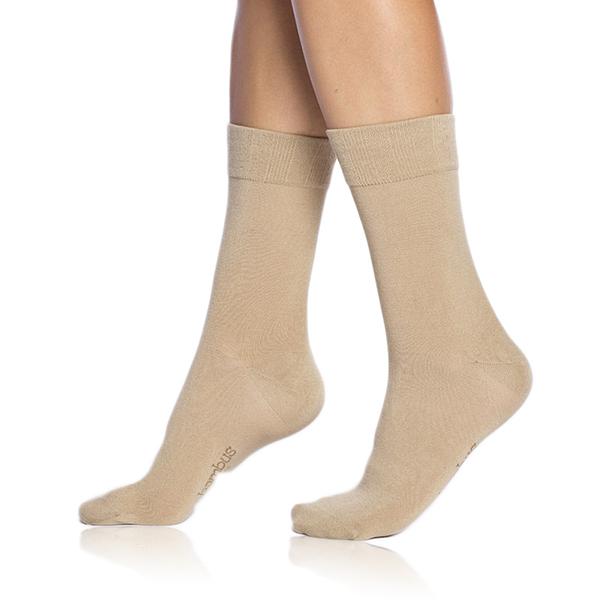 BAMBUS LADIES COMFORT SOCKS - Dámske bambusové ponožky - béžová 35 - 38