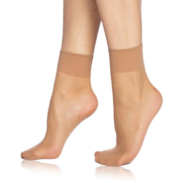 DIE PASST SOCKS 20 DEN - Silonkové matné ponožky 2 páry - amber UNI