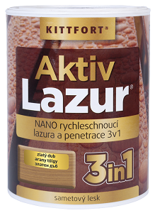 Aktivlazur Nano 0,75 l zlatý dub