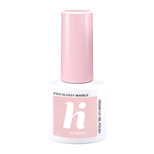 hi hybrid UV gél lak Glossy Marble 103