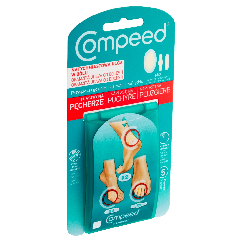 COMPEED Náplasť na pľuzgiere (5ks/kra) mix
