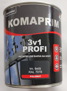 KOMAPRIM 3v1 0,75 l RAL7016 tm šedý